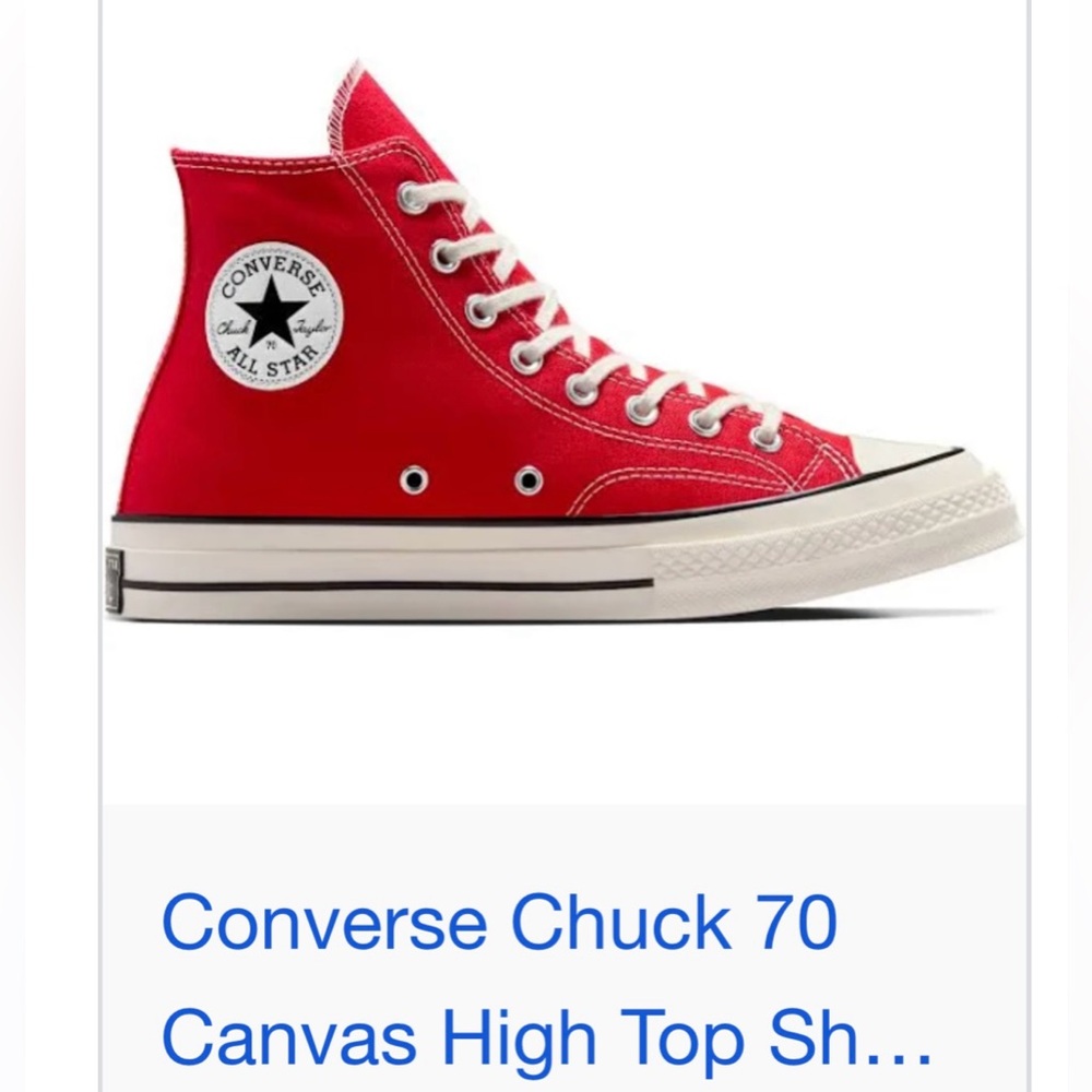 Women’s high top  Chuck Taylor’s Converse. Never worn.